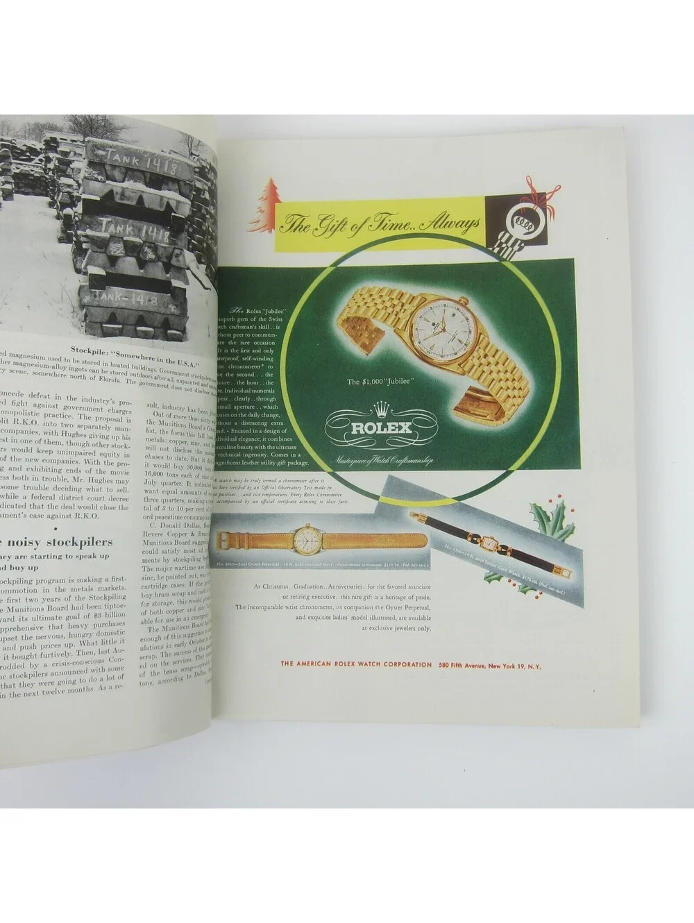 Vintage FORTUNE Magazine December 1948 Cadillac, Buick, Mercury, Ford Car Ads